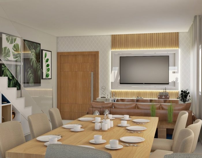 sala estar e jantar