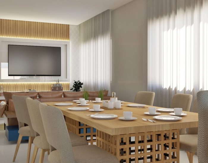 sala estar e jantar