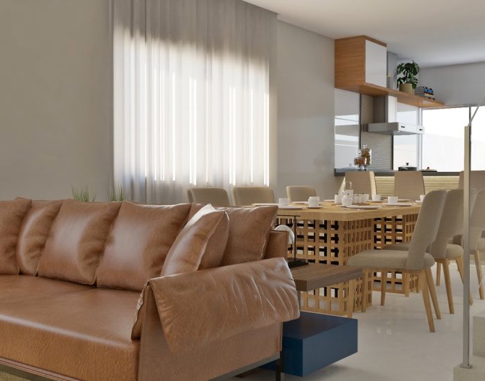 sala estar e jantar